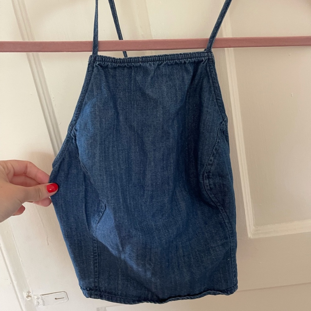 Hollister Denim Crop Top